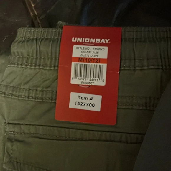 Unionbay Green, gray, khaki size 10/12 Medium Uniform School pants - Picture 13 of 13
